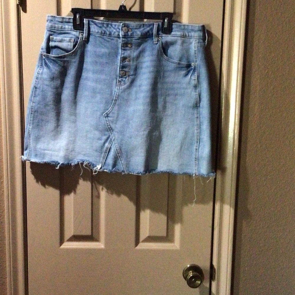 Old Navy Light Blue Denim Mini Skirt